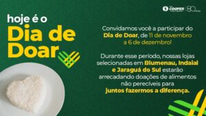 Rede Cooper apoia o Programa Sesc Mesa Brasil como ponto de coleta na campanha do Dia de Doar