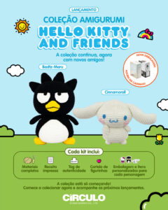 Personagens Cinnamoroll e Badtz-Maru passam a integrar a coleção Hello Kitty and Friends